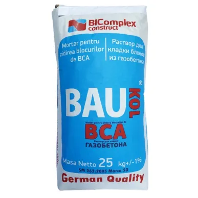 Клей для блоков из газобетона BCA Baukol