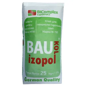 Клей для пенополистирола и минваты Izopol Baukol