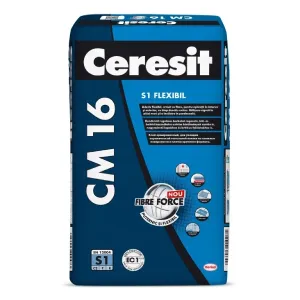 Клей для плитки с армирующими волокнами CM 16 Ceresit