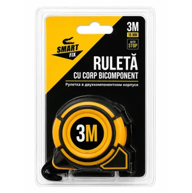 Рулетка 3 м с фиксатором Smart Fix