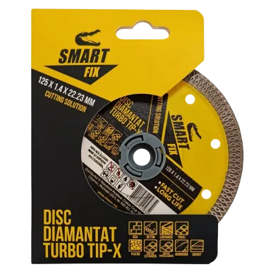 Диск алмазный отрезной 125*1,4 Turbo Tip-X Smart Fix