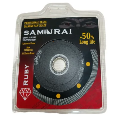 Диск алмазный ультратонкий 125*1,1 мм Samurai