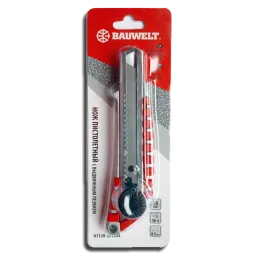 18 mm snap-off knife with blade extension regulator Bau Welt