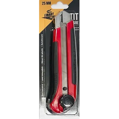 25 mm snap-off knife with blade extension regulator Smart Fix