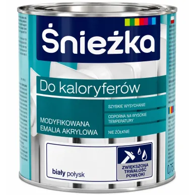 Эмаль акриловая для радиаторов 0,75 л Sniezka