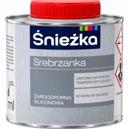 Краска термостойкая 500°C серебристая Sniezka