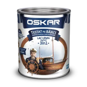 Лак для дерева 0,75 л темный махагон Yacht 3 in 1 Oskar
