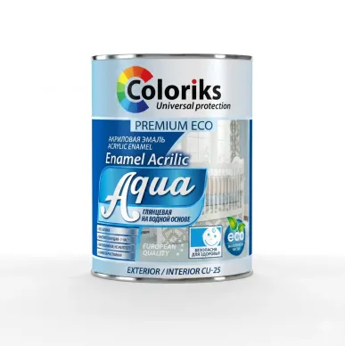 Эмаль акриловая глянцевая 0,9 кг Aqua Coloris