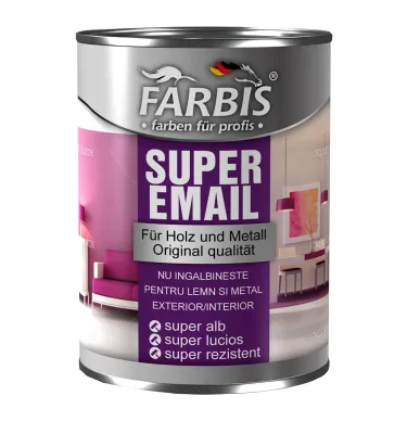 Супер эмаль 0,7 л черная Farbis