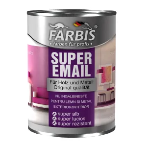 Супер эмаль 0,7 л черная Farbis