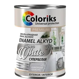 Премиум-эмаль алкидная супербелая Coloris