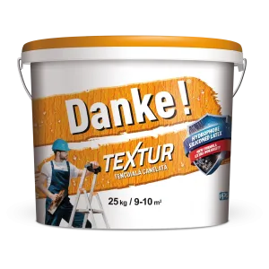 Декоративная штукатурка Короед белый Murdar Textur Danke!