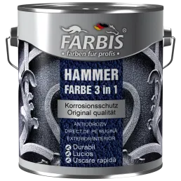 Краска 3 в 1 с молотковым эффектом Farbis