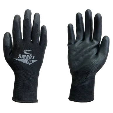 Antistatic black gloves made of polyester and polyurethane Smart Fix