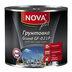Грунт ГФ-021П серый 0,9 кг Nova Plus