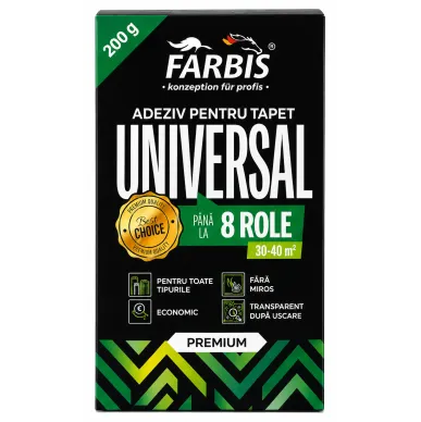Клей для обоев универсальный FARBIS PREMIUM UNIVERSAL 200 gr