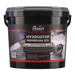 Мастика битумно-каучуковая 5 кг Hydrostop Membrana Sol