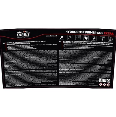 Bitumen-rubber primer 4,5 kg Hydrostop Primer Sol Extra