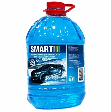 Жидкость стеклоомывающая синяя -20°C Smart Color