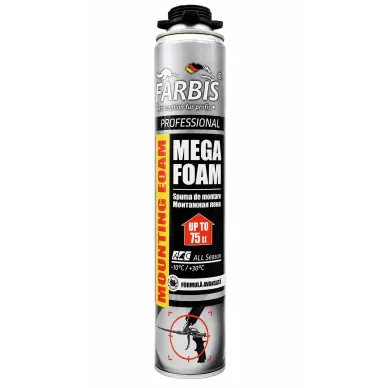Пена монтажная всесезонная Mega Foam Farbis