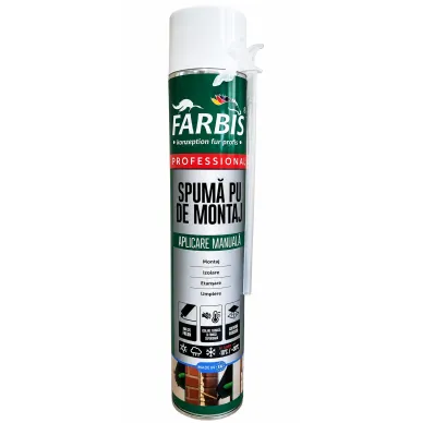Spumă de montare 750 ml All Season cu aplicator PU Farbis