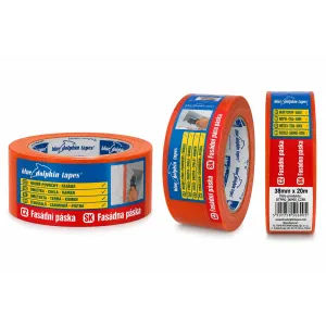 Лента малярная BlueDolphin ORANGE для наружных работ DT-PR(O) 38ммx20м