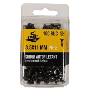 Șurub autofiletant metal-metal 3,5*11 fosfatizat 53SFP (100 buc.)