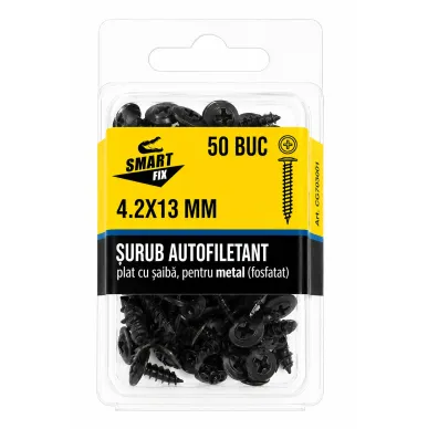 Саморез по металлу 4,2*13 с прессшайбой фосфатированный 55SFP (50 шт.)