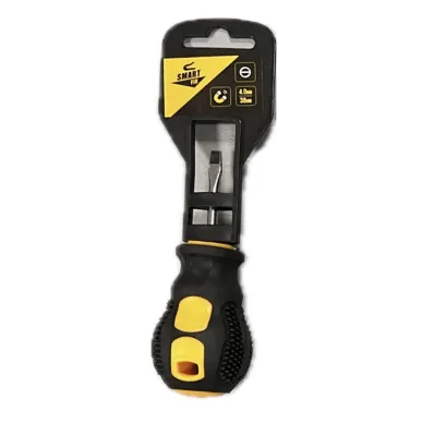 Flat screwdriver SL 4,0*38 with rubberized handle Smart Fix