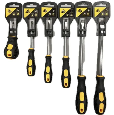 Flat screwdriver SL 4,0*38 with rubberized handle Smart Fix