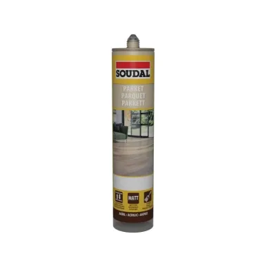 Герметик паркетный темно-серый Soudal
