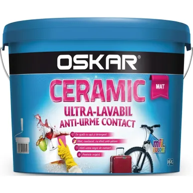 Краска ультра-моющаяся 2,5 л белая Mat Ceramic Oskar