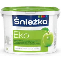 Краска моящаяся для стен и потолков Eko Sniezka