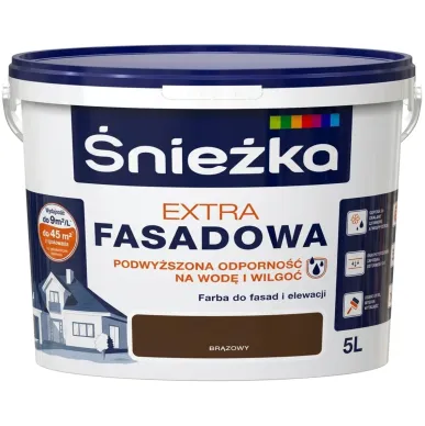 Краска фасадная моящаяся 5 л Extra Fasadowa Sniezka