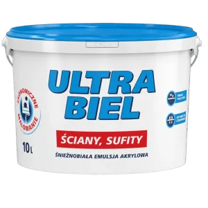 Washable acryl Paint 1 l Ultra Biel Sniezka