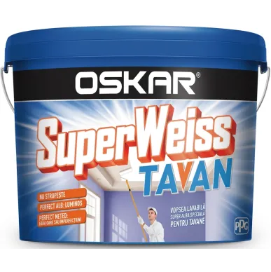 Краска моющаяся для потолков SuperWeiss Tavan Oskar