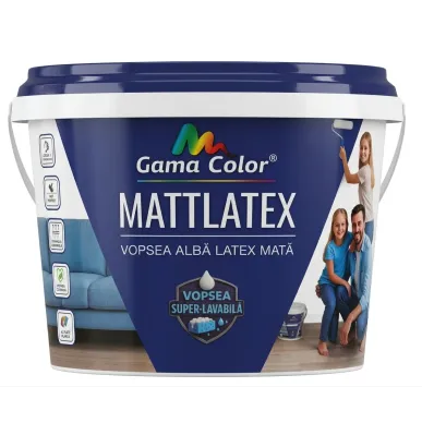 Краска моющаяся 4 кг Mattlatex Gama Color