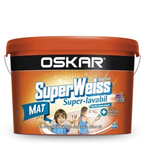 Краска супер-моющаяся 2,5 л белая Satin SuperWeiss Oskar