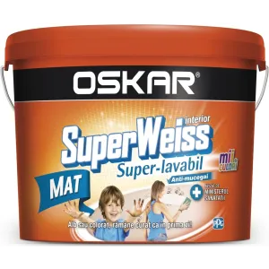 Super-washable paint 2,5 l white Matt SuperWeiss Oskar